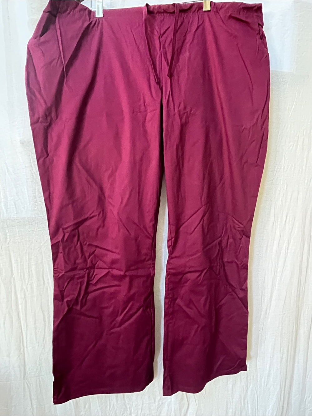 Fusion burgundy medical aesthetician work pants women’s sz 2XL